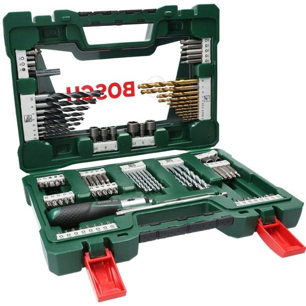 Bosch - Werkzeugset V-Line TiN-Bohrer- und 2607017195 Bit-Set 91-teilig