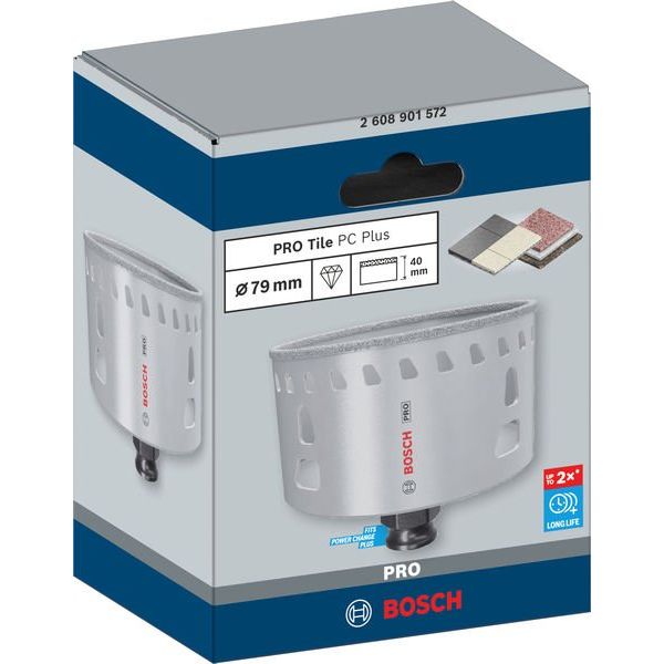 Bosch - Lochsäge PRO Tile PC Plus Lochsäge, 2608901572 79 mm, HS