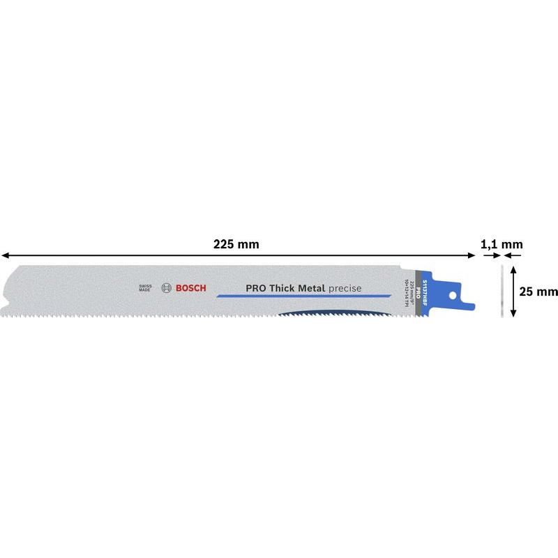 Bosch - Säbelsägeblatt PRO Thick Metal precise 2608658998VE(5) S1137HBF − 5 Packung