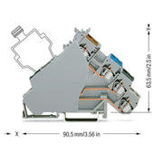 WAGO - Initiator/Aktor-Reihenklemme Initiatorenklemme 280-588/280-320 0,08-2,5mmq orange − 50 Stück