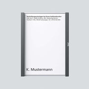 Siedle&Söhne - Zubehör/Ersatzteile für Türkommunikation Namensschild dgr-Glim 200029951-00 f. TM612-1/BTM650-01 − 1 Stück