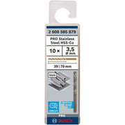 Bosch - Bohrer PRO Stainless Steel HSS-Co 2608585879 Spiralbohrer 3,5 x