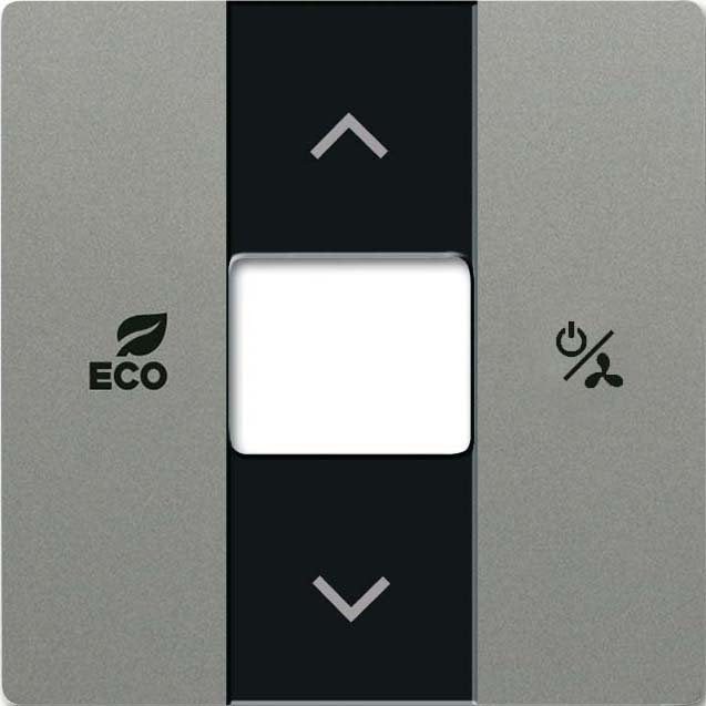 Busch-Jaeger - Bussystem-Tastwippe Zentralscheibe grau/met 6236-803