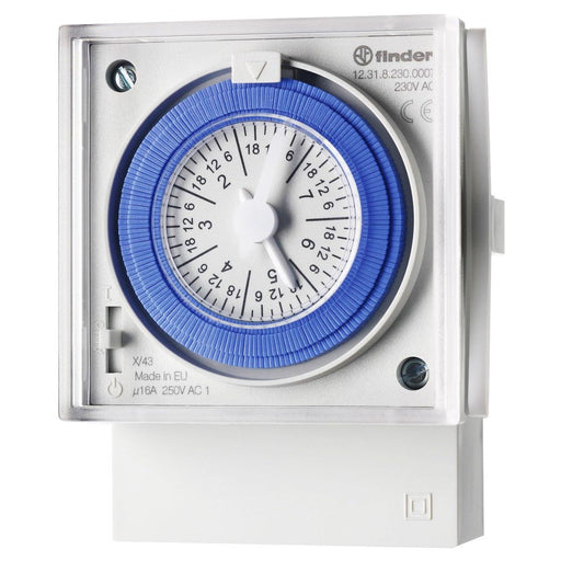 Finder - Verteilerschaltuhr analog Schaltuhr 12.31.8.230.0007 1W, 16A − 1 Stück by Finder
