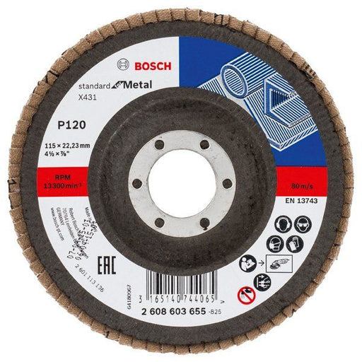 Bosch - Trenn-/Schleifscheibe Fächerschleifscheibe X431 2608603655 Standard for Metal