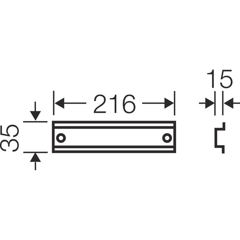 Hensel - Tragschiene FP TS 27 216mm lang
