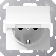 Jung - Steckdose SCHUKO Steckdose AS 1521 BFKL WW 16 A 250 V,alpinweiß