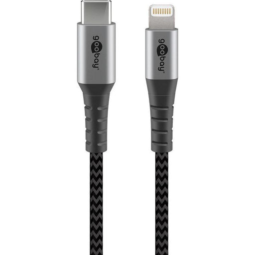 Goobay - Zubehör/Ersatzteile für Batterie/Akku/Ladegerät Sync/Ladekabel 49272 2m,Lightning-USB-C