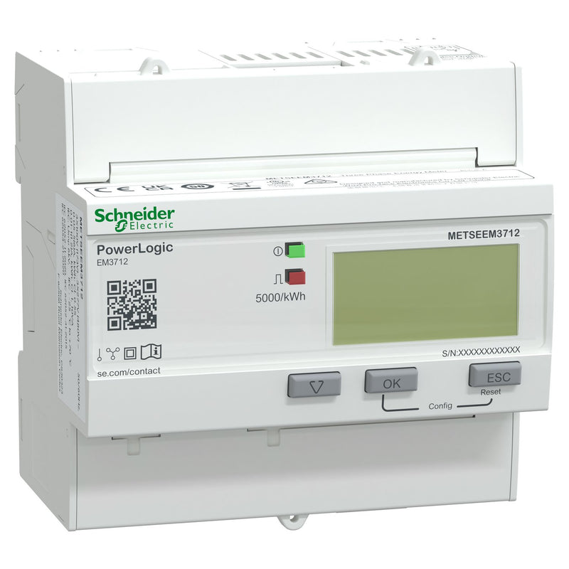 Schneider Electric - Elektrizitätszähler Energiezähler EM3712, METSEEM3712 Stromwandler 1-5 A