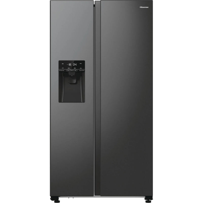Hisense - Kühl-/Gefrierkombination Kühl/Gefrierkombi SbS RS5P535NTFE dark steel look