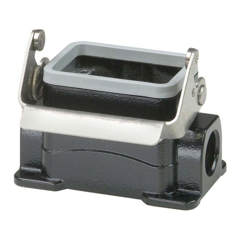 Walther Werke - Gehäuse für Rechtecksteckverbinder Sockelgehäuse P741506MS BHT6 53mm hoch,sw