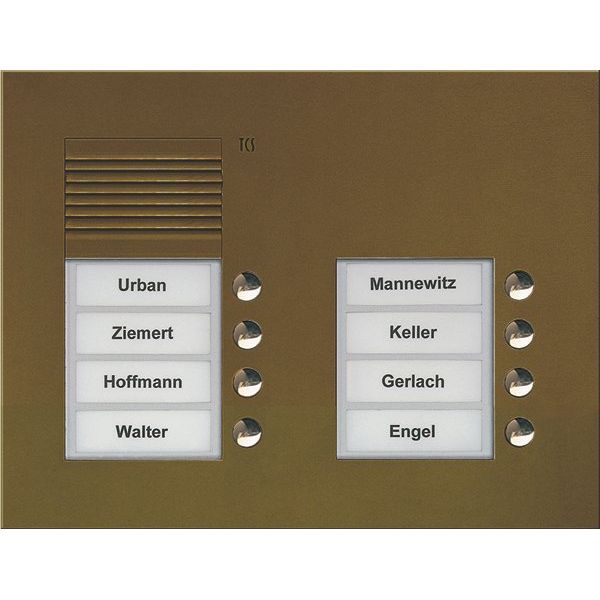 TCS Tür Control - Türstation für Türkommunikation Audio Außenstation PUK 8 PUK08/2-EB Tasten 2spaltig UP b