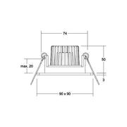 Brumberg Leuchten - Downlight/Strahler/Flutlicht LED-Einbaustrahler 230V 38455073