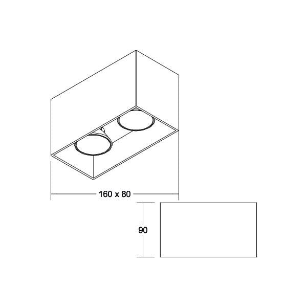 Brumberg Leuchten - Downlight/Strahler/Flutlicht Anbaumodul 45135180