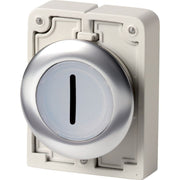 Eaton - Frontelement für Drucktaster Leuchtdrucktaste RMQ-Titan M30I-FDL-W-X1 flach tastend bes. 1