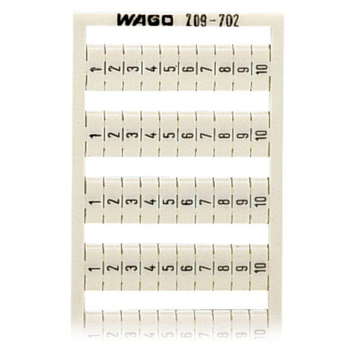 WAGO - Klemmenmarkierung WSB-Bezeichnungssystem 209-702 S: 1-10 (10x) − 5 Stück