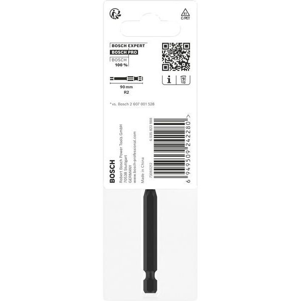 Bosch - Bit PRO Robertson Impact 2608522554 Bit, R2, 90 mm
