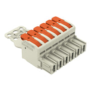 WAGO - Ein- und mehrpolige Klemmenleiste 1-Leiter-Federleiste Hebel 832-1106/334-000 Push-inCAGECLAMP,lgr − 5 Stück