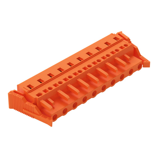 WAGO - Kabelsteckverbinder für Leiterplattensteckverbinder 1-Leiter-Federleiste 231-710/037-000 CAGECLAMP,2,5mm²,or − 25 Stück