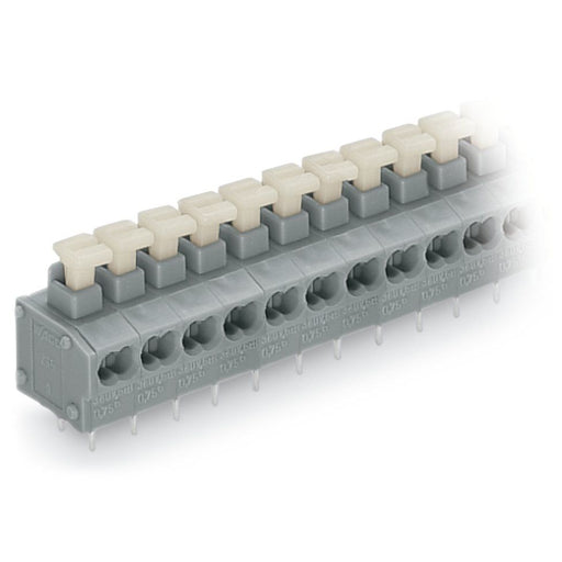 WAGO - Leiterplattenklemme 2-Leiter-Leiterplattenkle. 235-462/331-000 Drücker,0,75mm²,gr − 15 Stück