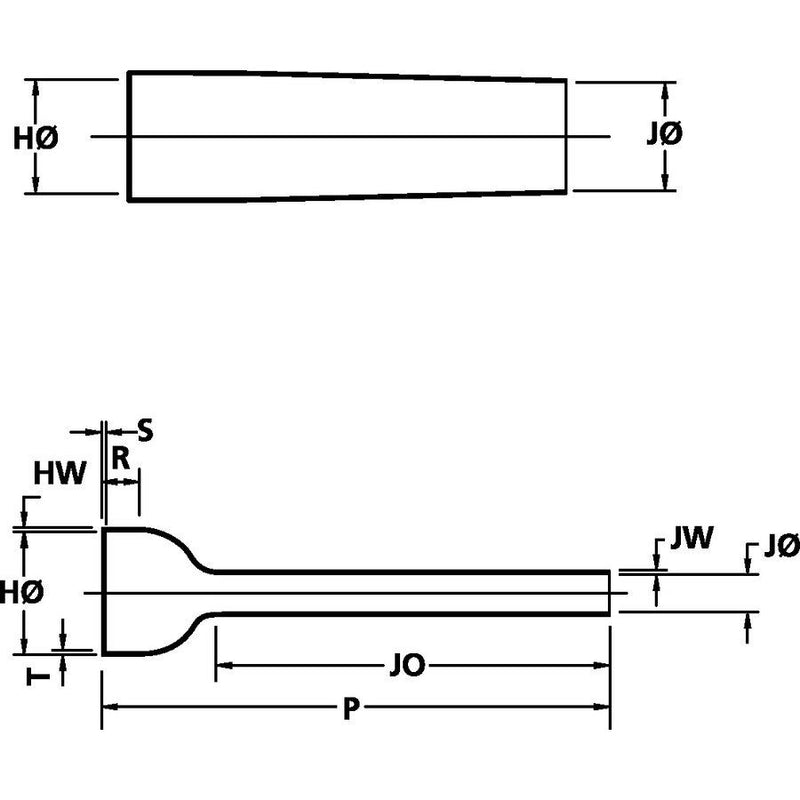 HellermannTyton - Aufteilkappe Flachprofilformteil 313F343-9 PO-X BK 5 Rippe schwarz − 100 Stück