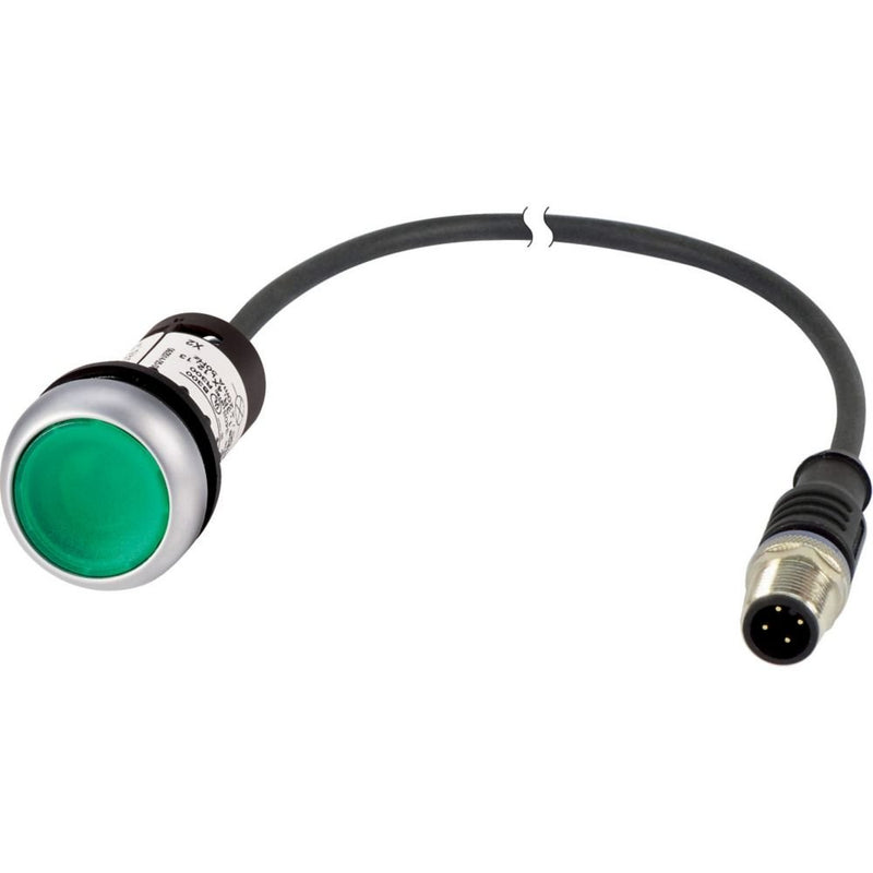 Eaton - Drucktaster, Komplettgerät Leuchtdrucktaste C22-DL-G-K10-24-P1 1S, grün, 24V AC/DC