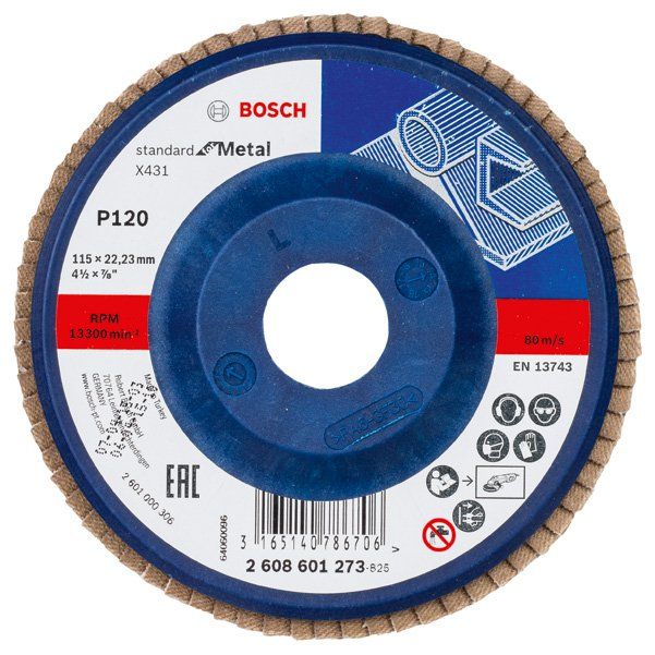 Bosch - Trenn-/Schleifscheibe Fächerschleifscheibe X431 2608601273 Standard for Metal