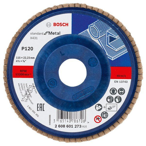 Bosch - Trenn-/Schleifscheibe Fächerschleifscheibe X431 2608601273 Standard for Metal
