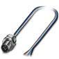 Phoenix Contact - Rundsteckverbinder, feldkonfektionierbar (Industriesteckverbinder) Einbausteckverbinder SACC-E-M12M #1424140 4-polig M12