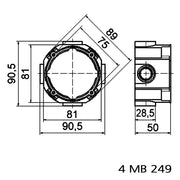 Bals Elektrotech - Zubehör/Ersatzteile für CEE-Steckvorrichtungen (IEC 60309) Mauerdose 180