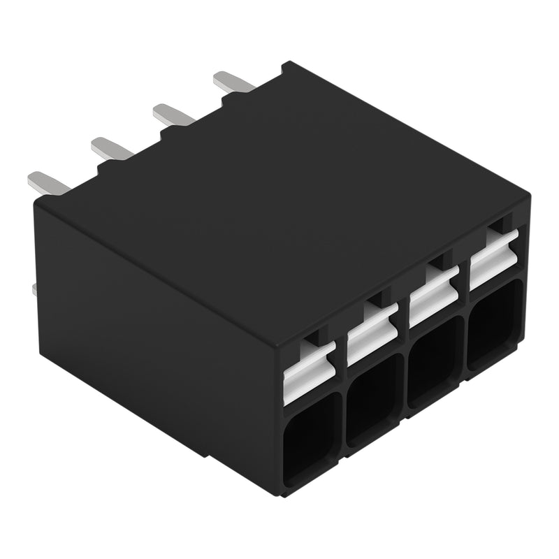 WAGO GmbH & Co. KG - Leiterplattenklemme THR-Leiterplattenklemme 2086-1104 Drücker,1,5mm²,sw − 216 Stück