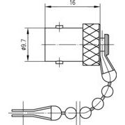 Telegärtner - Zubehör/Ersatzteile für Fernmeldetechnik BNC-Abdeckkappe (F) 100021255 CW282/U − 5 Stück