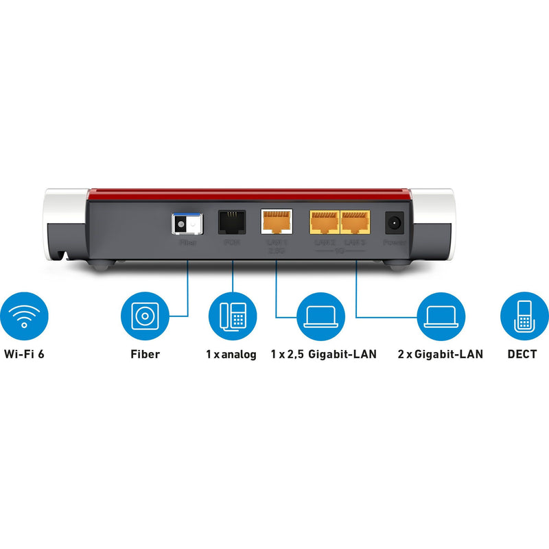 FRITZ - Netzwerk Router WLAN Router FRITZ!Box 5530 FIBER Wi-Fi 6