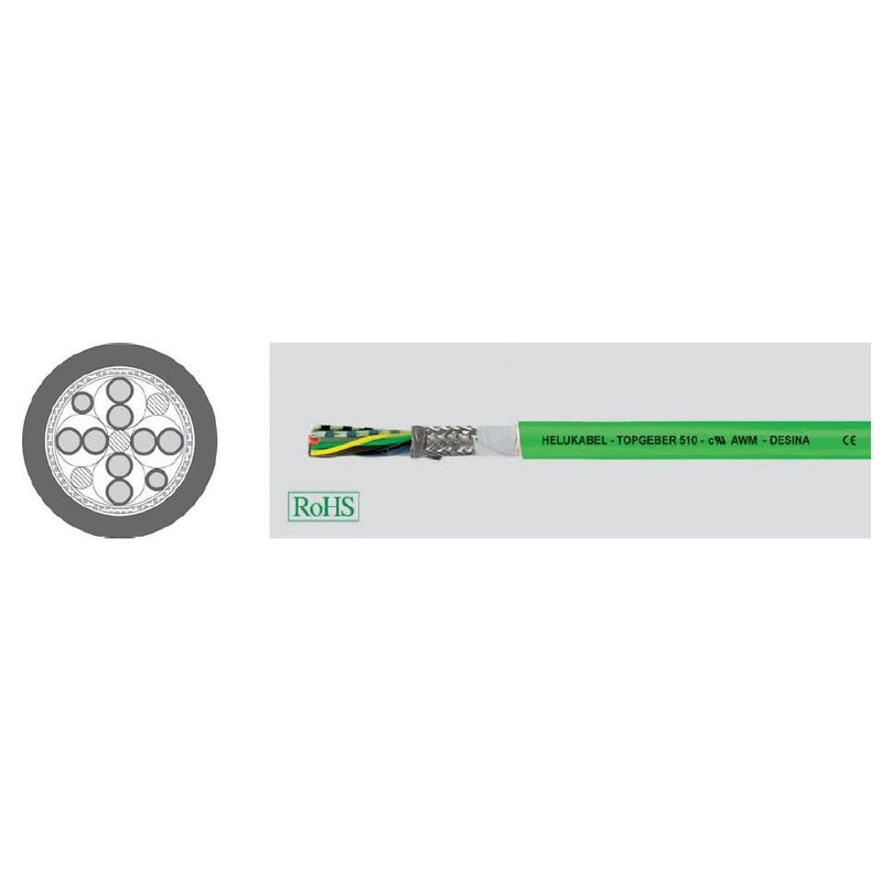 Klimaprime - Energiekabel < 1 kV, für ortsveränderlichen Einsatz HEL 4x2x0,14+4x0,14+4x0 4x2x014+4x014+4x0 Motor,Servo,Geberltg