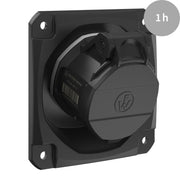 Walther Werke - CEE-Anbausteckdose (IEC 60309) CEE NEO Anbaudose schräg FW512401CC 16A 4P 1h IP54