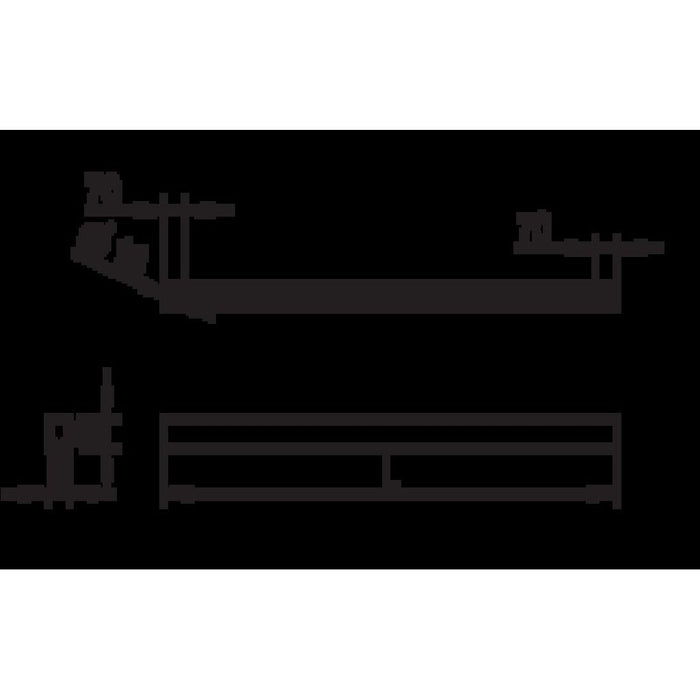 Ridi-Leuchten - Tragschiene für Lichtbandsystem Lichtkanal Anbau VENICE-A- #0528261AF  − 1 Stück
