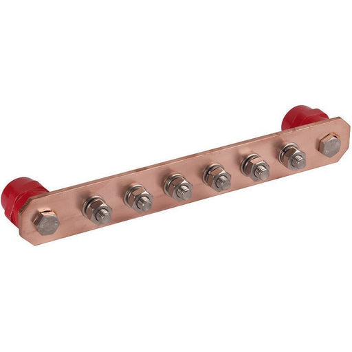 DEHN - Potentialausgleich-Schiene Potentialausgleichschiene PAS I 6AP M10 CU o. Abdeckung CU