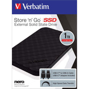 Verbatim - Speichermedium digital SSD 1TB USB 3.2 Typ A-C 53230 6.35cm (2.5Zoll) − 4 Stück