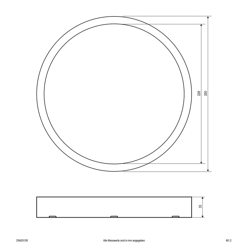 EVN Lichttechnik - Mechanisches Zubehör/Ersatzteile für Leuchten Gehäusering D542513R