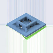 Unex - Befestigungssockel und -element für Kabelbinder Befestigungselemente 1254DT DT U62X blau − 500 Stück