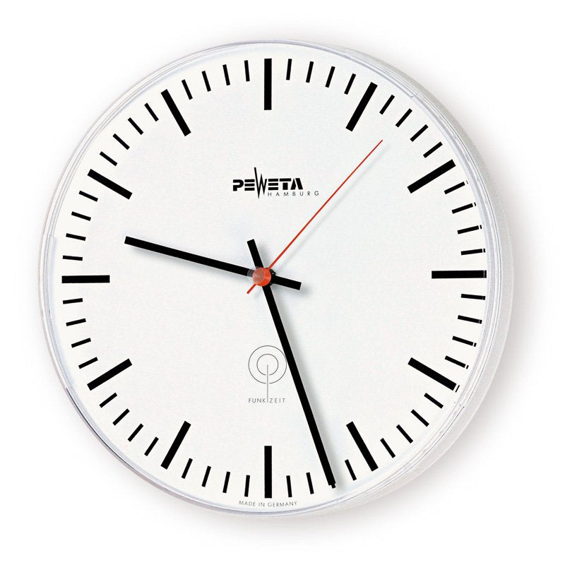 Peweta - Uhr Funkuhr 51.270.231 innen,1,5V,D=265mm