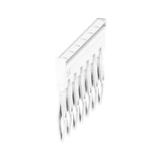 Weidmüller - Querverbinder/Brücker für Reihenklemme Querverbinder ZQV 2.5N/7 WT gesteckt − 20 Stück