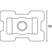 HellermannTyton - Befestigungssockel und -element für Kabelbinder Kabelhalter S2CM25 − 500 Stück