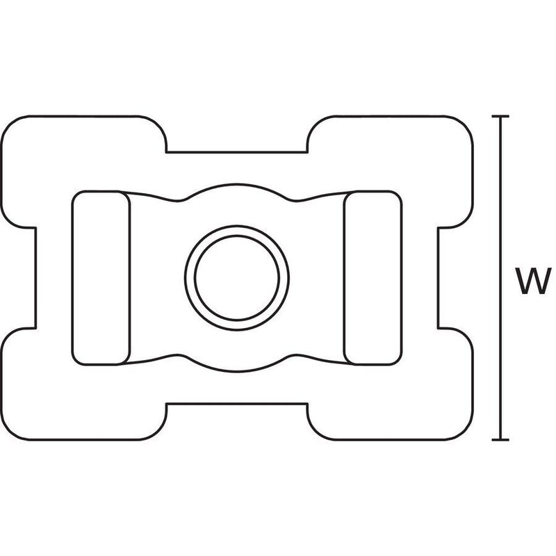 HellermannTyton - Befestigungssockel und -element für Kabelbinder Kabelhalter S2CM25 − 500 Stück