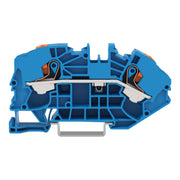 WAGO - Durchgangs-Reihenklemme 2-Leiter-Verteilerklemme 2216-7604 Drücker,16mm²,blau