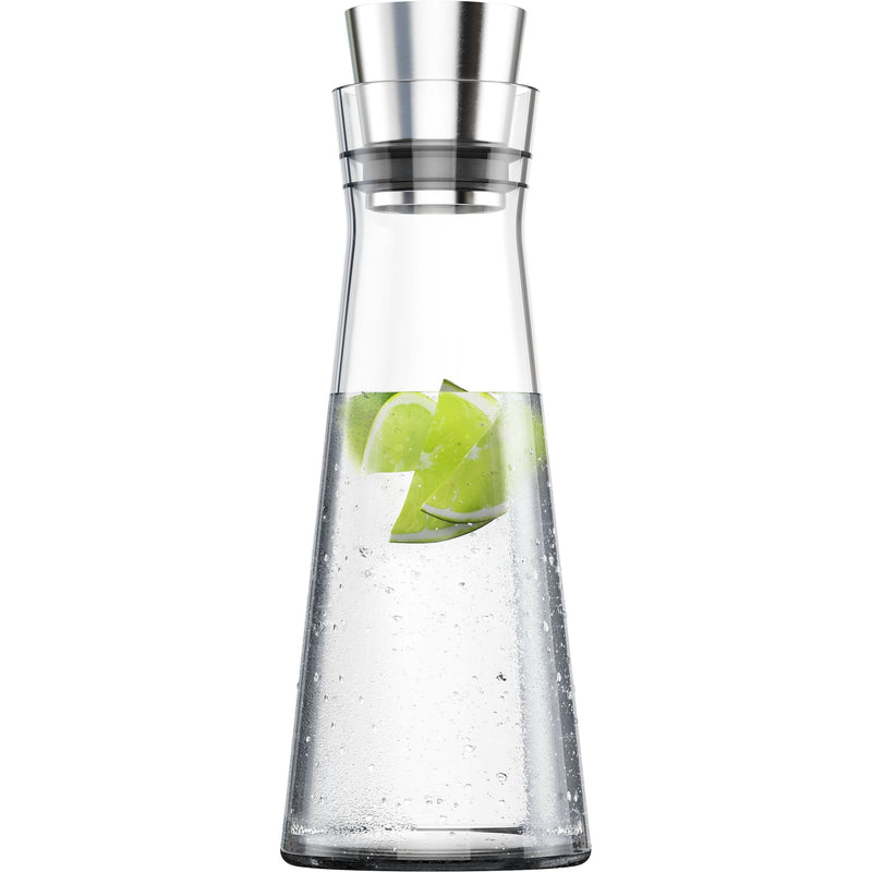 Emsa - Zubehör/Ersatzteile für Kleingeräte Glaskaraffe FLOW SLIM 1l Glas/Edelstahl