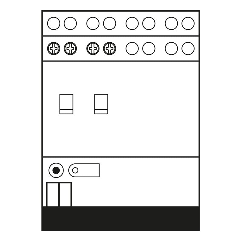 Jung - Bussystem-Schaltaktor KNX Schaltaktor 2-fach 2302.16 REGHM 16A − 1 Stück