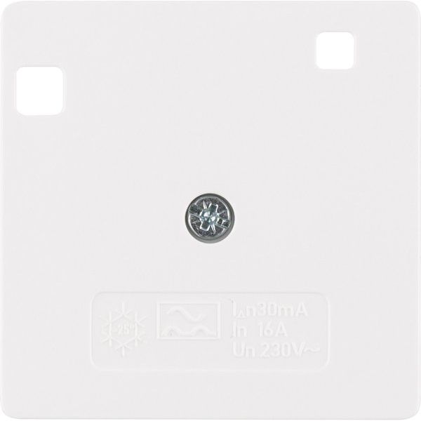 Berker - Abdeckung/Bedienelement für Installationsschalterprogramme Zentralstück pws/gl 149609 f.FI-Schutzschalter