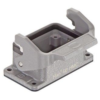 Harting - Gehäuse für Rechtecksteckverbinder Anbaugehäuse Baugröße: 6B 09302060301 niedrige Bauform