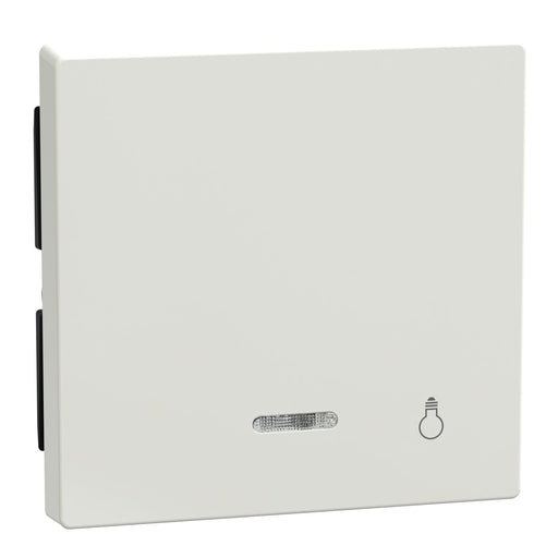 Merten - Abdeckung/Bedienelement für Installationsschalterprogramme Wippe Kontr.Fenster pws/gl 435919 Aufdruck Licht